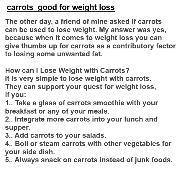 Are carrots fattening?